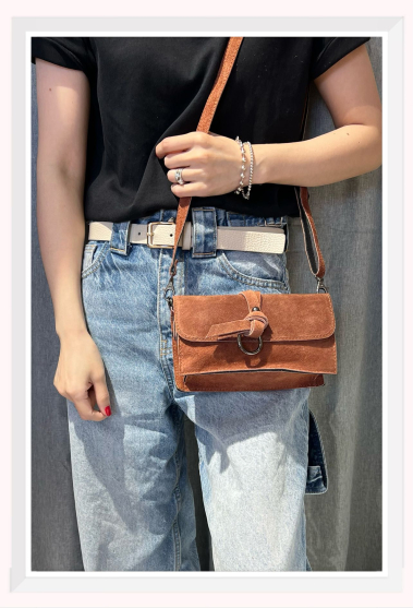 Wholesaler Z & Z - Small suede shoulder bag