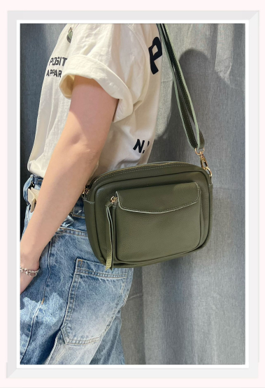 Wholesaler Z & Z - Grained leather shoulder bag