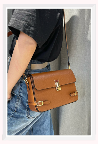 Wholesaler Z & Z - Grained leather shoulder bag