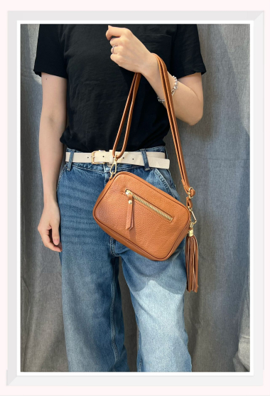 Wholesaler Z & Z - Grained leather shoulder bag