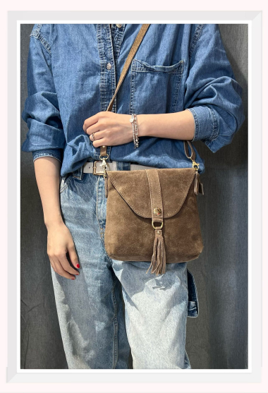 Wholesaler Z & Z - Suede shoulder bag