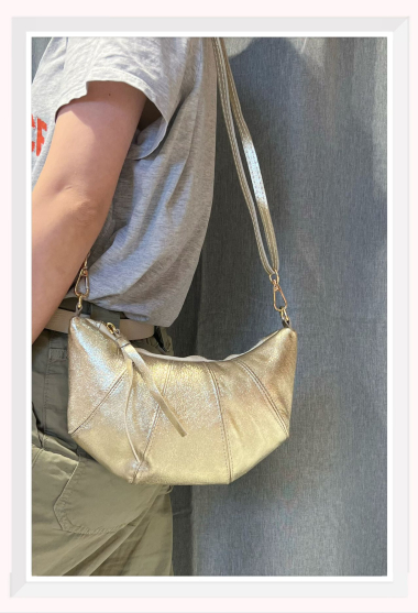 Wholesaler Z & Z - Iridescent leather shoulder bag