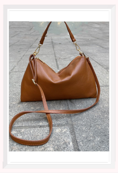 Wholesaler Z & Z - Grained leather shoulder bag