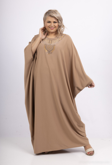 Wholesaler ZABULON 3 - Batwing abaya with rhinestones