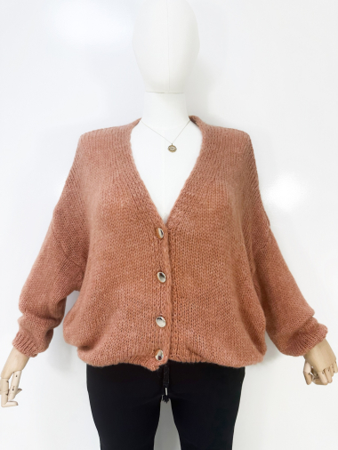 Großhändler Zafa - Flauschige Strickjacke