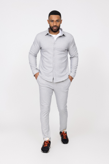 Grossiste Zayne Paris - Ensemble homme avec chemise boutons