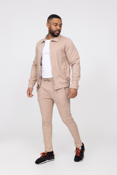 Grossiste Zayne Paris - Ensemble homme avec veste zip TX1017