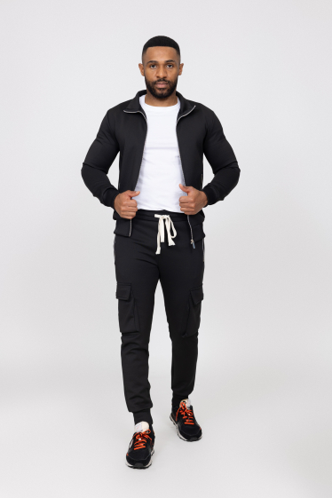 Grossiste Zayne Paris - Ensemble jogging avec zip