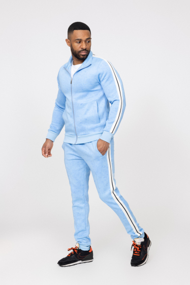 Grossiste Zayne Paris - ensemble jogging avec zip et bande