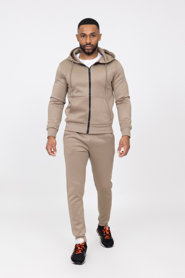 Grossiste Zayne Paris - Ensemble jogging avec zip et capuche