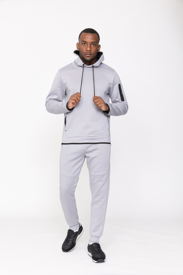 Grossiste Zayne Paris - Ensemble jogging zip avec capuche