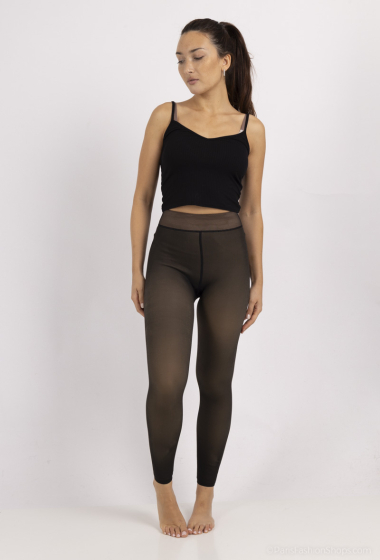 Wholesaler Zoe Mode (Elena Z) - Transparent effect tights lined inside