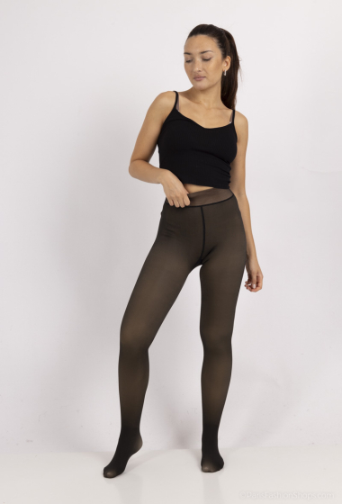 Wholesaler Zoe Mode (Elena Z) - Transparent effect tights lined inside