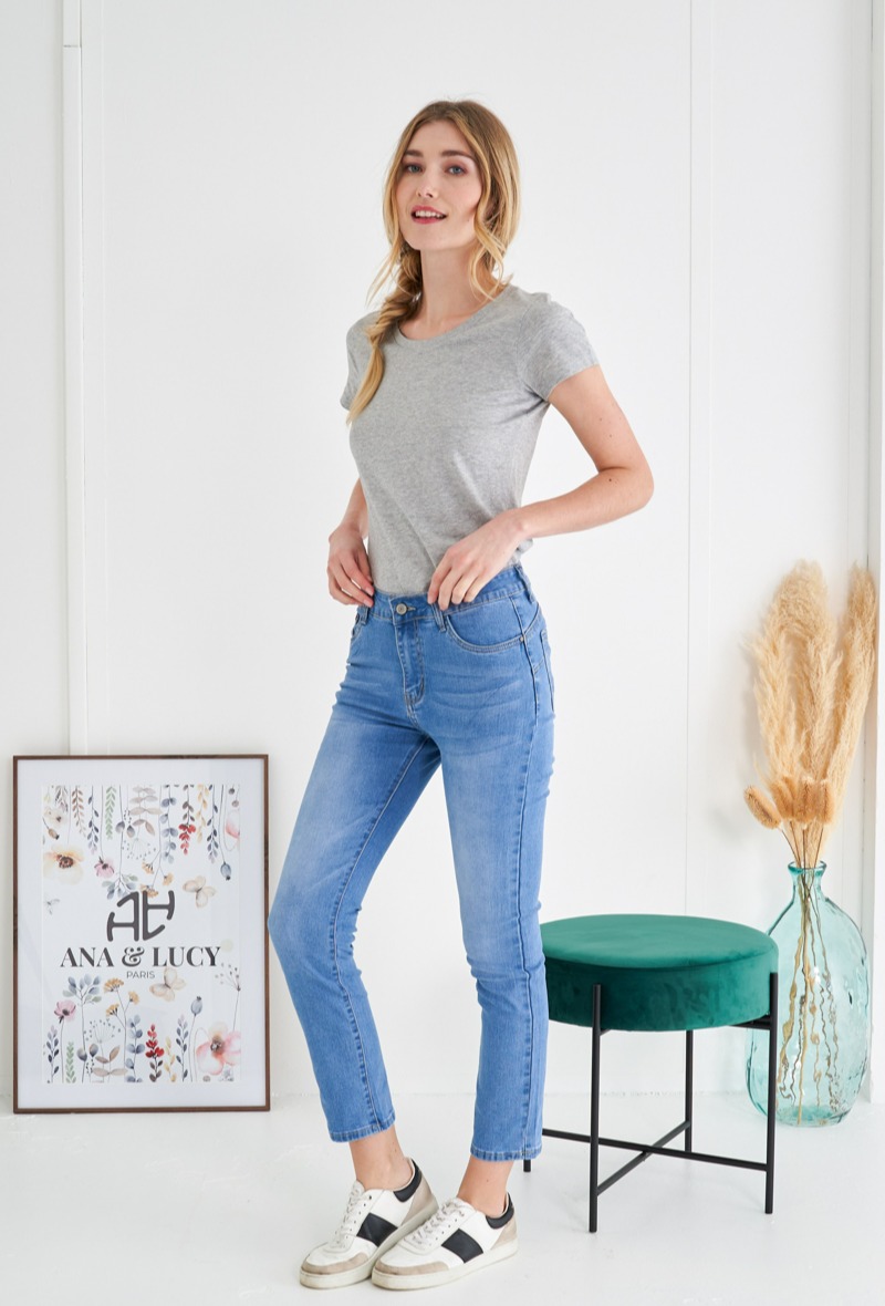 Straight cut jeans ( Push-up ) ANA & LUCY | Paris Fashion