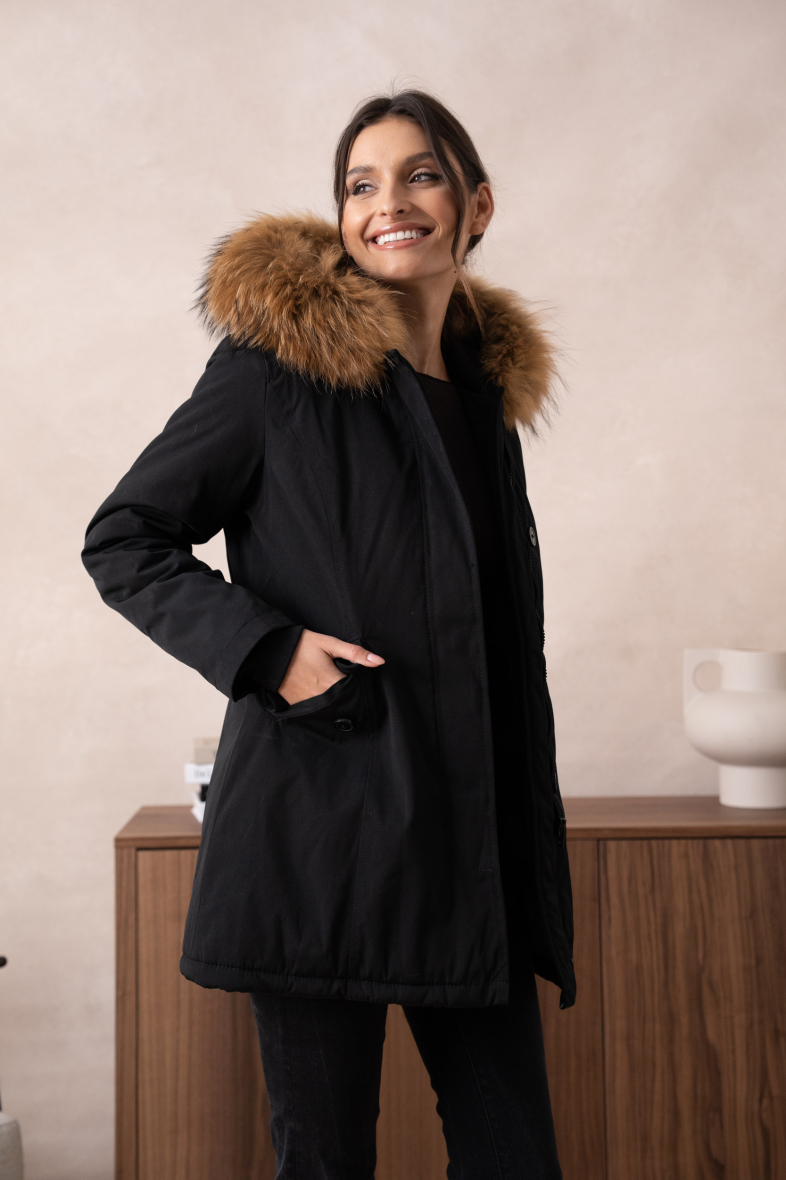 Real fur parkas on sale womens