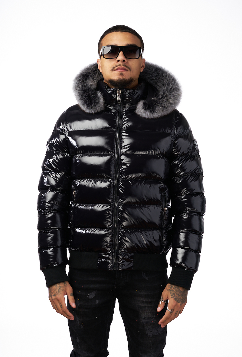 The beautiful down jacket AVENUE GEORGE V PARIS