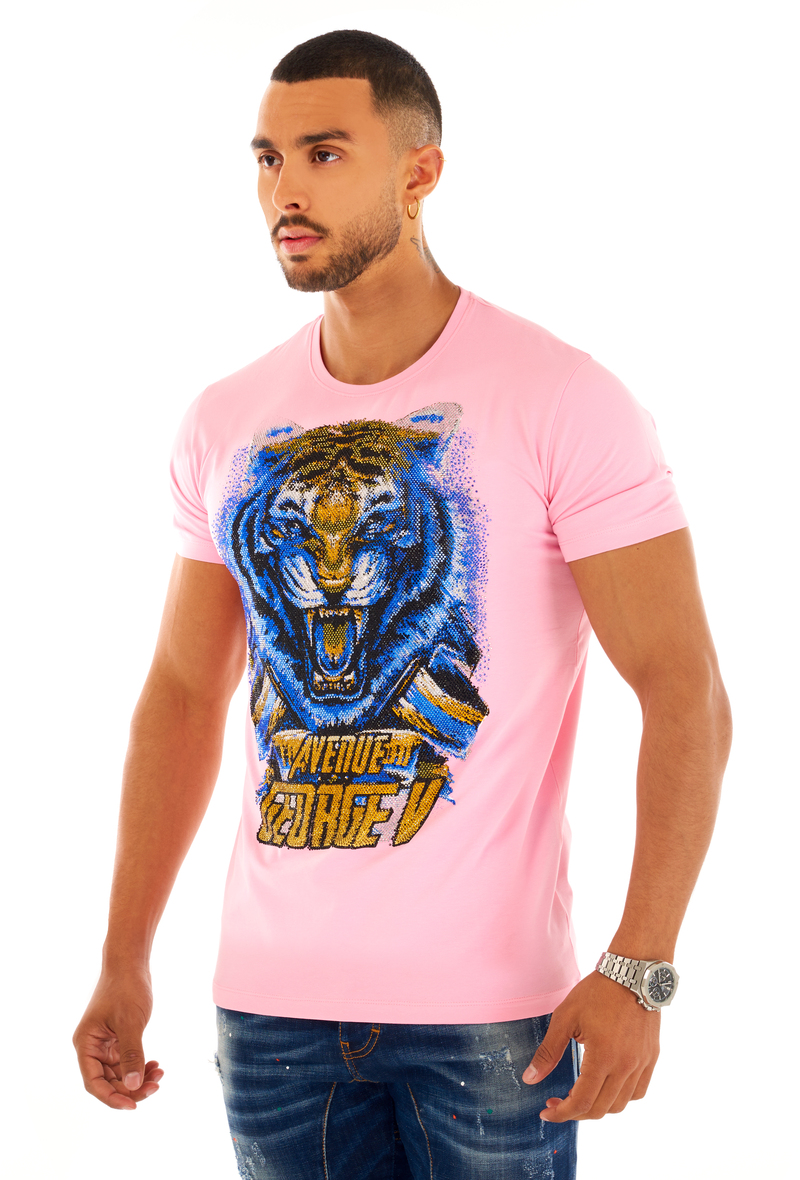 T-shirt GV PARIS white tiger - Avenue George V