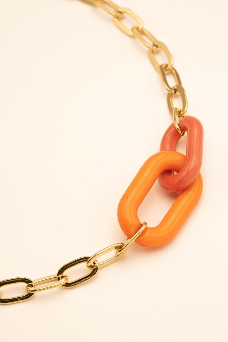Stanley-Halskette – Doppelring aus farbigem Harz Bohm