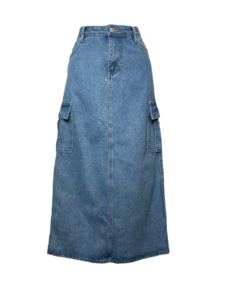 Long denim skirt Cherry Koko