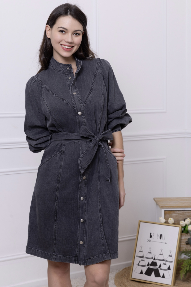 MID-LENGTH DENIM DRESS Ciminy | Paris Fashion Shops