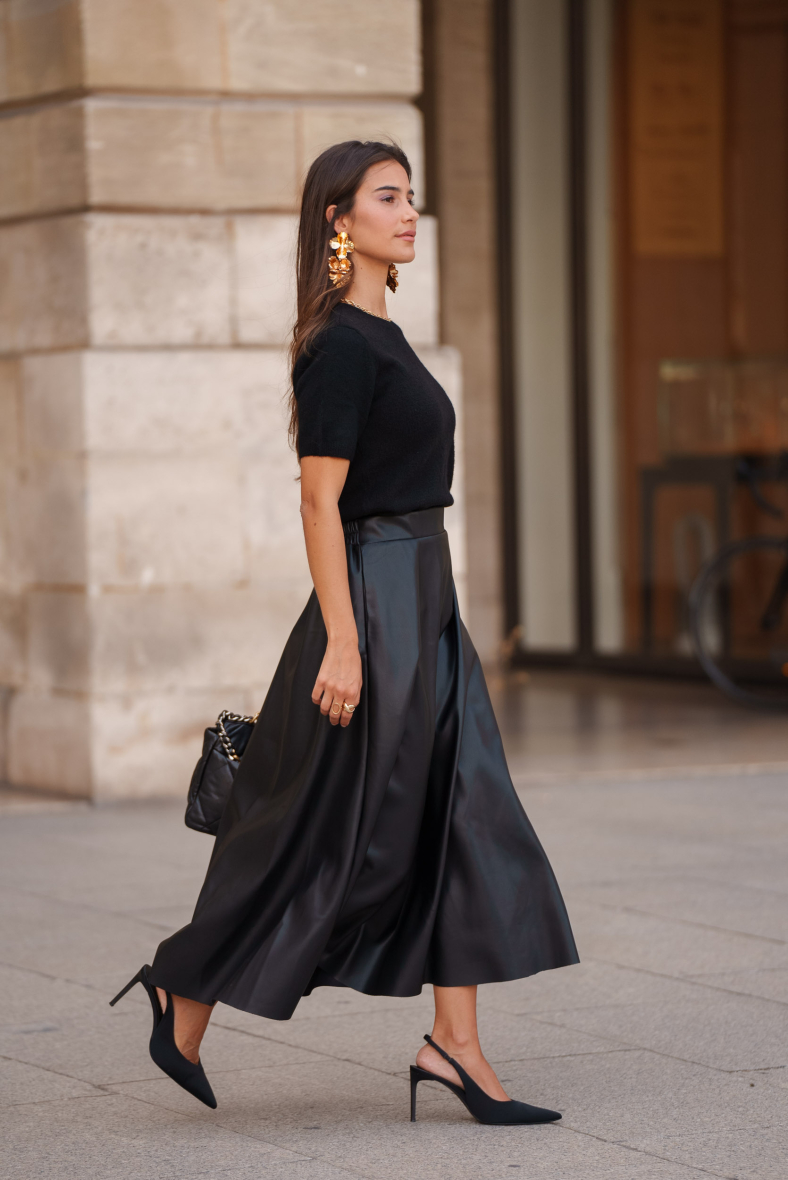 Long faux leather skirt ORAIJE PARIS | Paris Fashion Shops