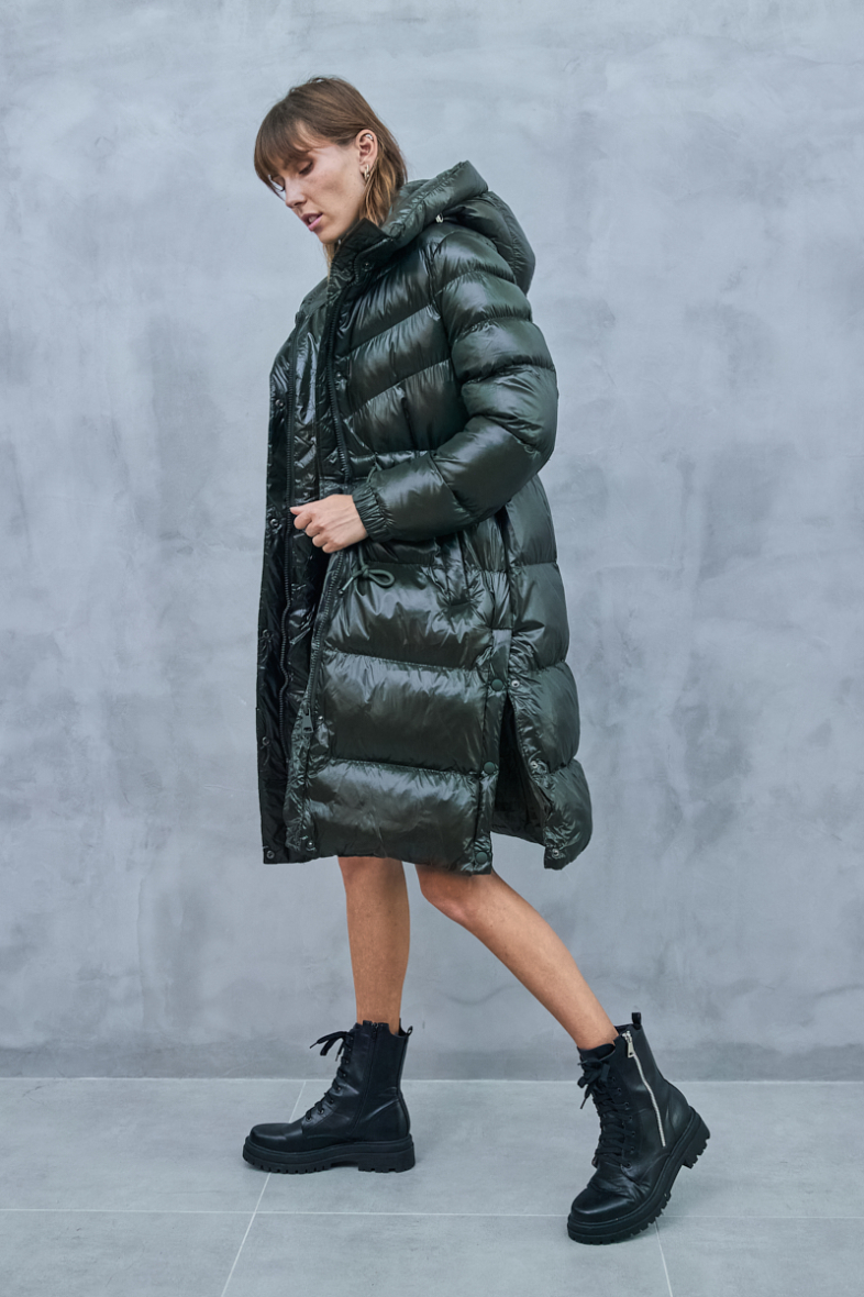 Black patent bubble clearance coat