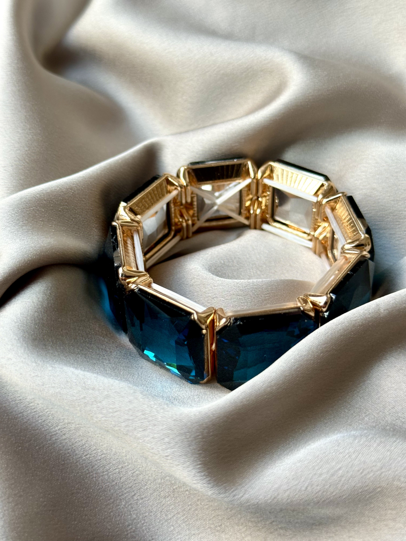 Bracelet élastique perles argent 2 tailles - Boutique Nirvana