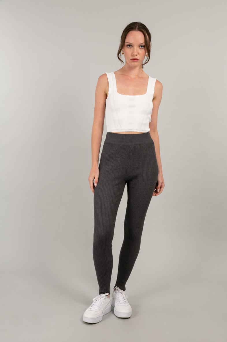 Pantalon legging taille discount haute