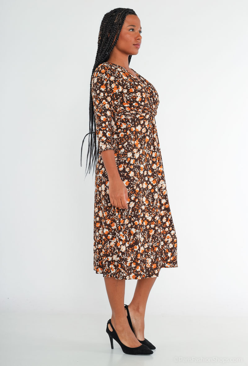 Robe midi imprim e HEATFABRIC Joy s Paris Fashion Shops