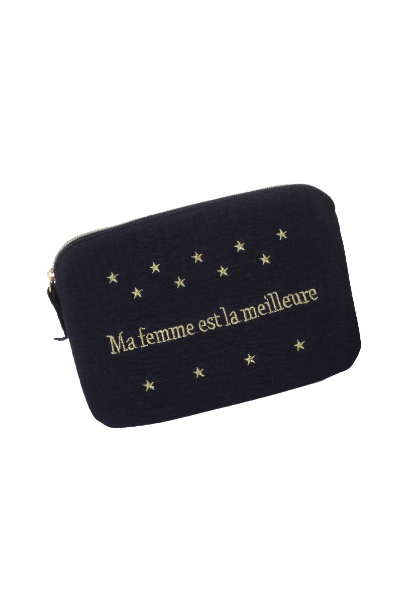 Pochette femme | Trousse pochette en gaze de coton COCOON Les Copines