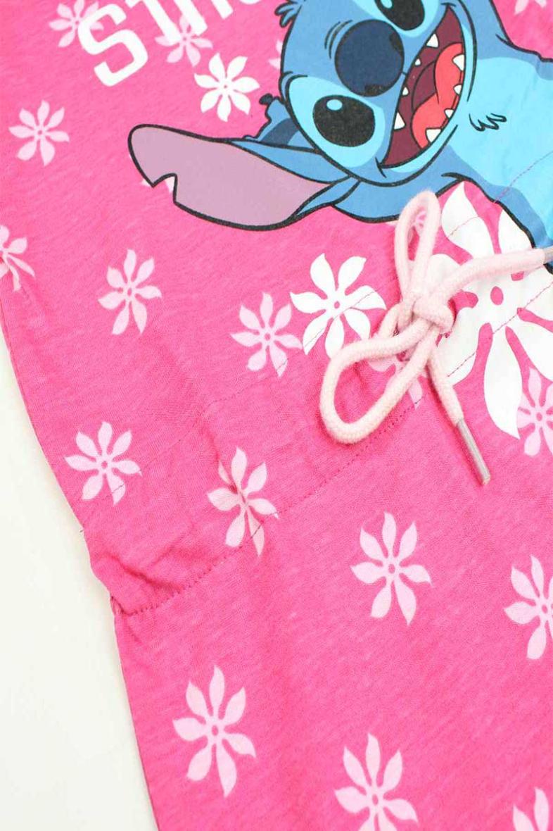 Pyjama long Stitch Fille Disney fushia