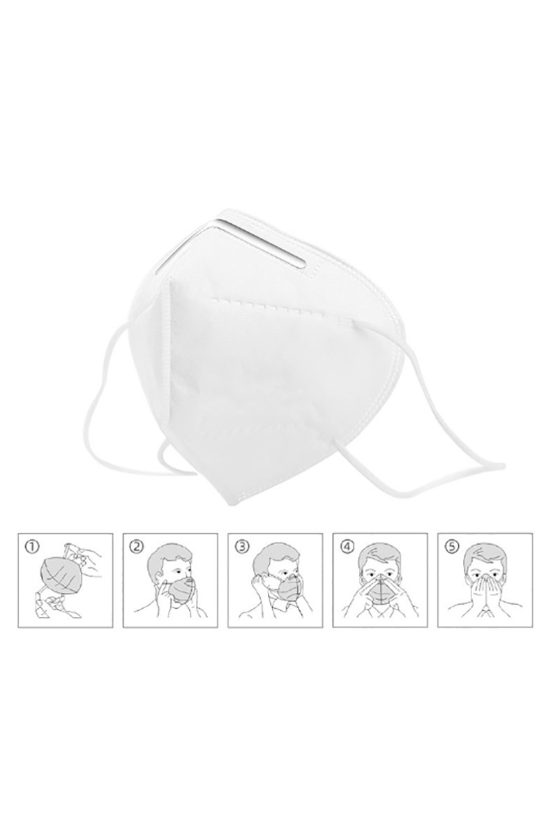 Masque FFP2 KN 95 adulte (sachet de 10 pièces)