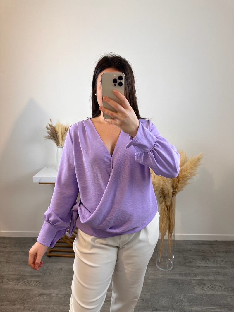 blouse grande taille cache coeur