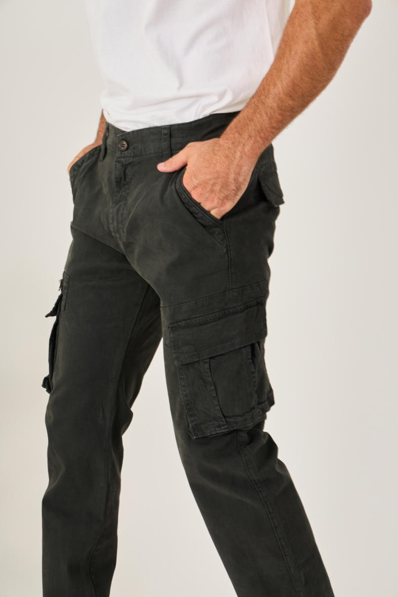 Khaki Regular Cargo Pants