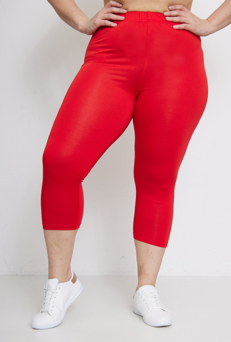 Legging basique grande taille court Pomme Rouge Paris Paris