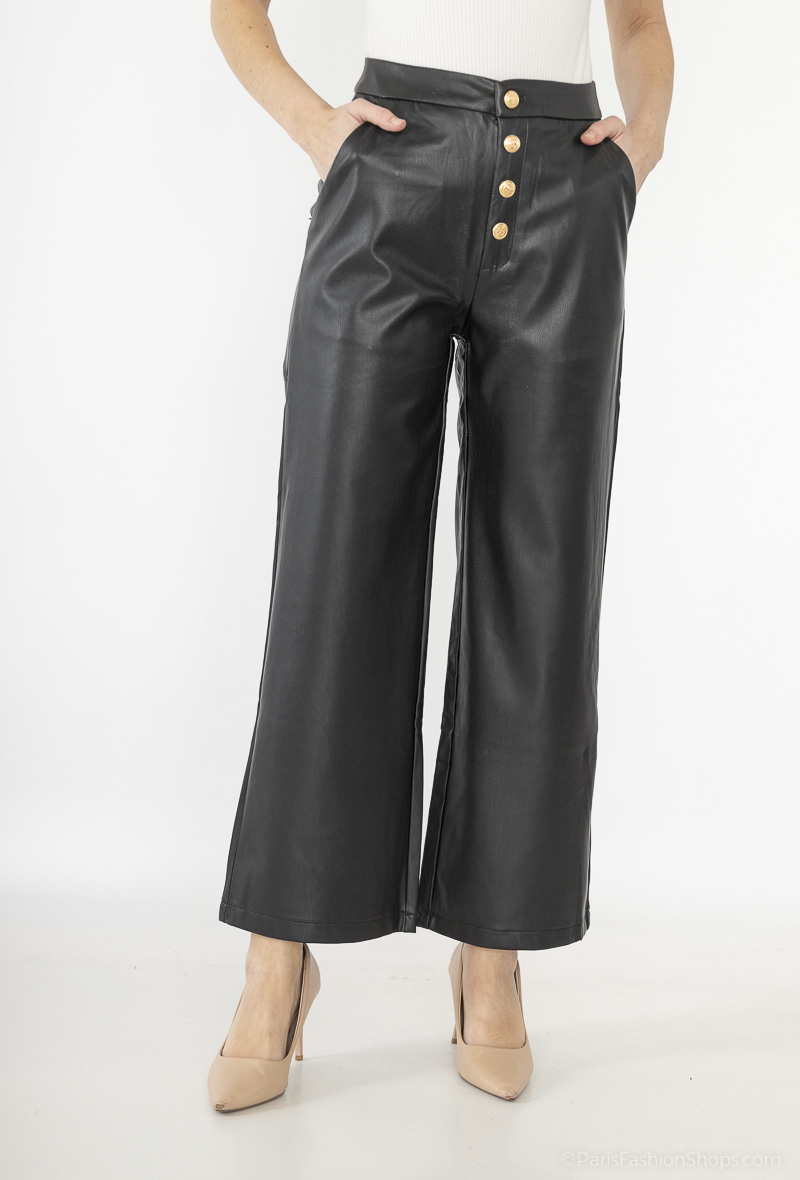 PANTALON-PALAZZO QUEEN NEGRO