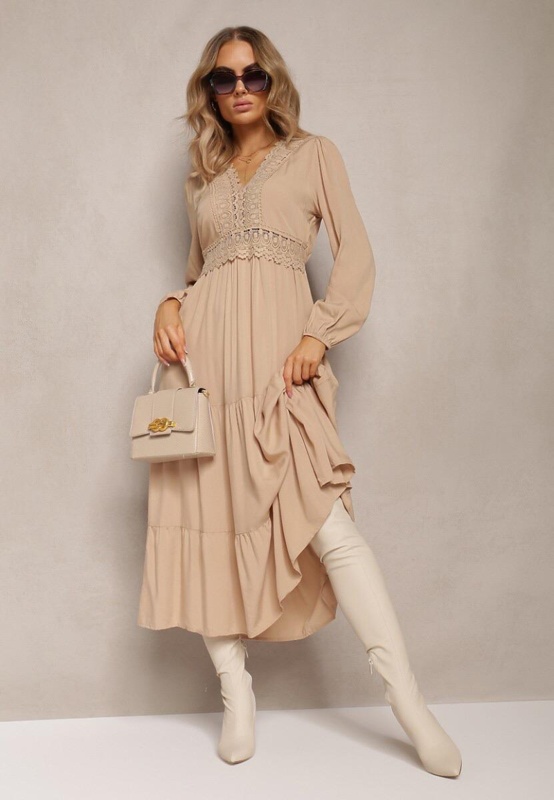 Casual Ruched Dress Rosa Fashion | Paris Fashion Shops