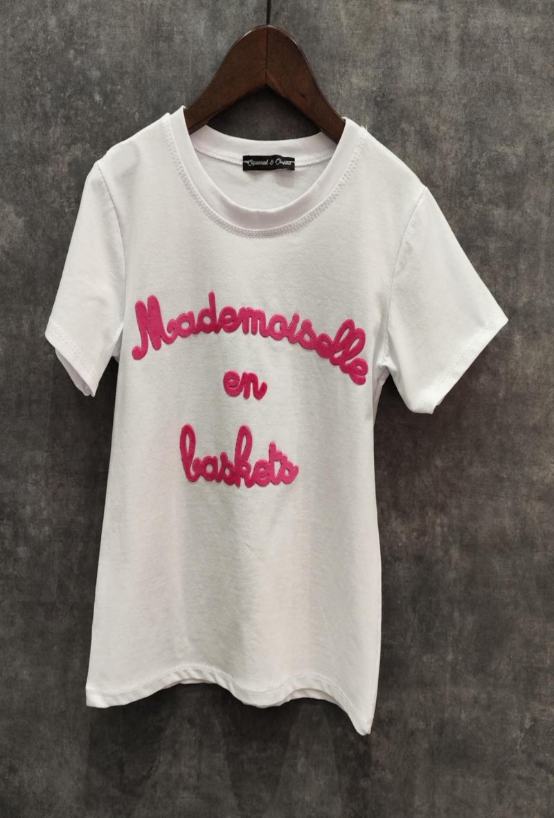 Girl short sleeves tshirt MADEMOISELLE EN BASKETS