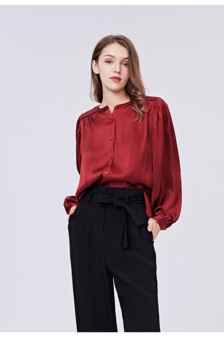 Blouse satin femme new arrivals