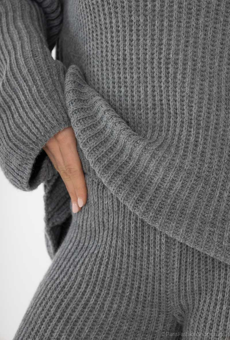 Ensemble en laine tricotée pour femme de qualité supérieure de ENSLAB  HNESK23536
