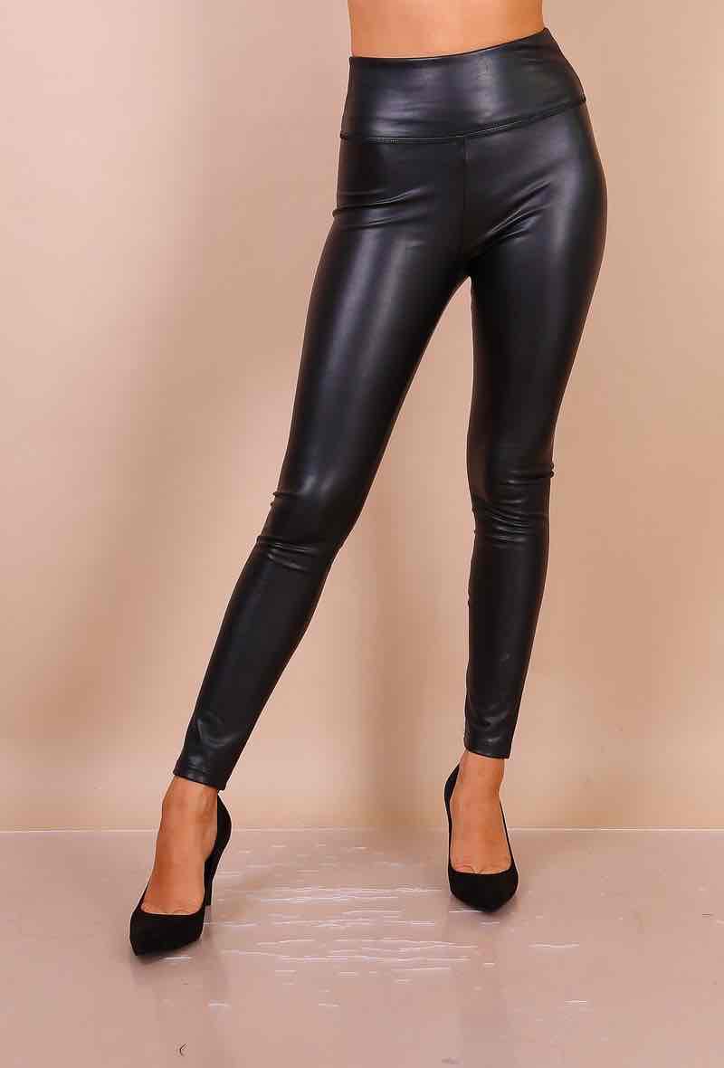 CKontova Brown faux leather leggings < Women's Pants & Shorts