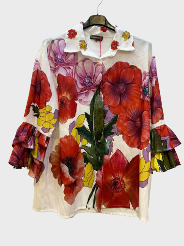 Wholesaler 123LINO - floral print shirt