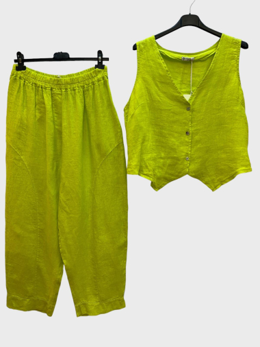 Wholesaler 123LINO - linen pants set