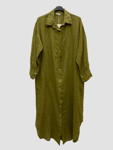 Grossiste 123LINO - Robe chemise en lin