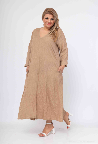 Grossiste 123LINO - Robe longue en lin