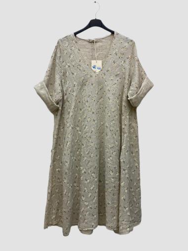 Wholesaler 123LINO - Linen midi dress