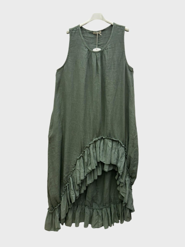 Wholesaler 123LINO - Sleeveless linen dress