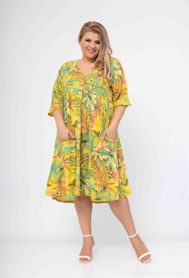 Wholesaler 123LINO - Printed linen dresses