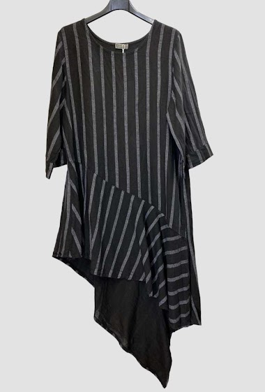 Wholesaler 123LINO - Striped linen tunic