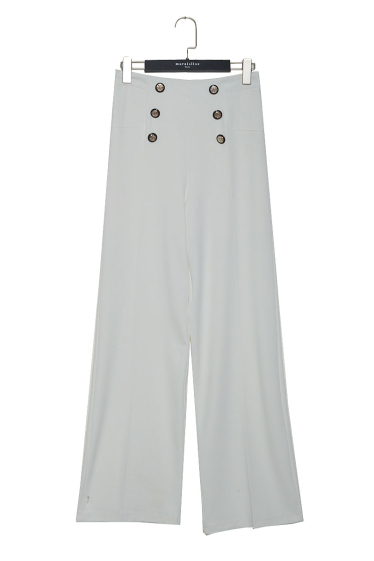 Wholesaler 17 AUGUST - White pants with sailor buttons